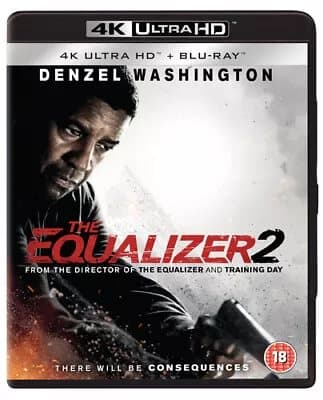 The Equalizer 2  (2018) Denzel Washington, Lindheim (DIR) cert 18 2 Blu-Ray Pre-Owned