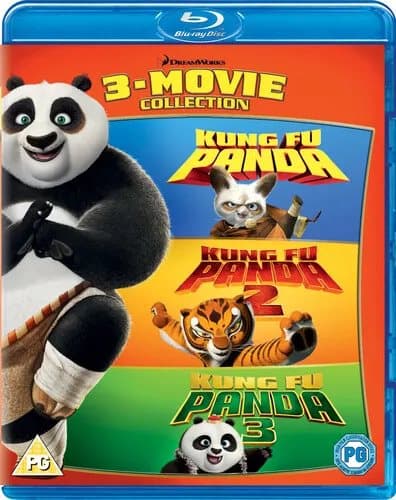 Kung Fu Panda: 3-movie Collection  (2018) Mark Osborne cert PG 3 discs Blu-Ray Pre-Owned