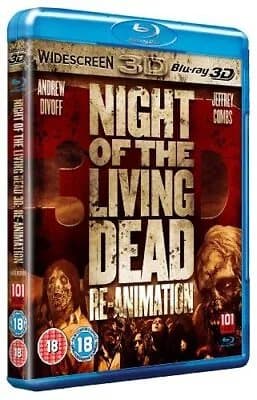 Night of the Living Dead 3D - Re-animation  (2012) Andrew Divoff, Blu-Ray Pre-Owned