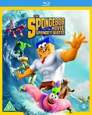 The SpongeBob Movie: Sponge Out of Water  (2015) Antonio Banderas, Blu-Ray Pre-Owned