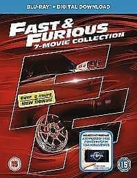 Fast & Furious: 7-movie Collection  (2017) Paul Walker, Cohen (DIR) cert Blu-Ray Pre-Owned