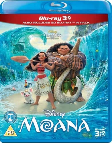 Moana  (2017) Ron Clements, Musker (DIR) cert PG 2 discs  Blu-Ray Pre-Owned