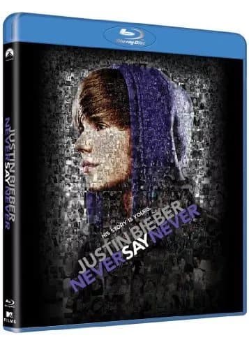 Justin Bieber: Never Say Never  (2011) Jon M. Chu cert U 2 discs Blu-Ray Pre-Owned