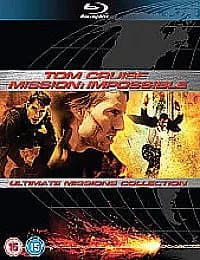 Mission Impossible Trilogy (2008) Tom Cruise, De Palma (DIR) cert 15 4 Blu-Ray Pre-Owned