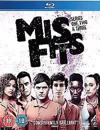 Misfits: Series 1-3  (2012) Robert Sheehan cert 18  Blu-Ray Pre-Owned