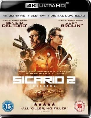 Sicario 2 - Soldado (2018) Josh Brolin, Sollima (DIR) cert 15 2 discs Blu-Ray Pre-Owned