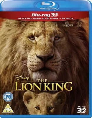 The Lion King  (2019) Jon Favreau cert PG 2 discs  Blu-Ray Pre-Owned