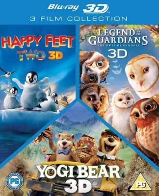 Happy Feet 2/Yogi Bear/Legend of the Guardians - The Owls Of…  (2012) Blu-Ray Pre-Owned