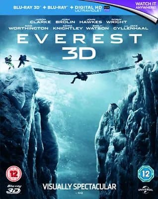Everest (2016) Jake Gyllenhaal, Kormakur (DIR) cert 12 2 discs Blu-Ray Pre-Owned