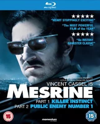 Mesrine: Killer Instinct/Public Enemy No. 1  (2010) Vincent Cassel, Blu-Ray Pre-Owned