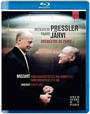 Menahem Pressler/Paavo Järvi: Mozart/Debussy  (2014) Paavo Järvi cert E Blu-Ray Pre-Owned