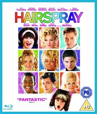 Hairspray  (2007) John Travolta, Waters (DIR) cert PG  Blu-Ray Pre-Owned