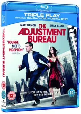 The Adjustment Bureau Matt Damon, Nolfi (DIR) cert 12 2 discs Blu-Ray Pre-Owned