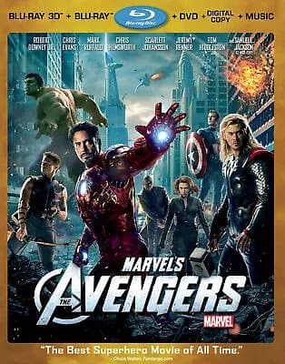 Marvels The Avengers (Four-Disc Combo: B   Blu-Ray Pre-Owned