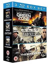 Green Zone/Jarhead/The Kingdom  Yigal Naor, Greengrass (DIR) cert 15 3 Blu-Ray Pre-Owned