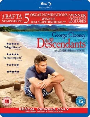 The Descendants  (2012) George Clooney, Payne (DIR) cert 15  Blu-Ray Pre-Owned