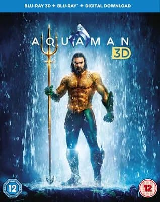 Aquaman  (2019) Jason Momoa, Wan (DIR) cert 12 2 discs  Blu-Ray Pre-Owned