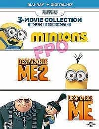 Despicable Me/Despicable Me 2/Minions  (2015) Pierre Coffin cert U 3 Blu-Ray Pre-Owned
