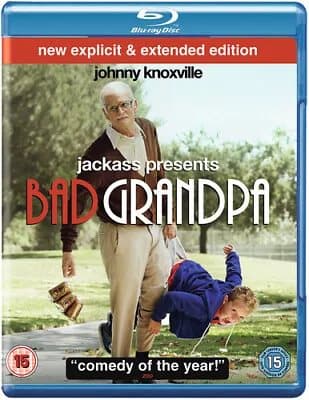 Jackass Presents - Bad Grandpa: Extended Cut  (2014) Johnny Knoxville, Blu-Ray Pre-Owned