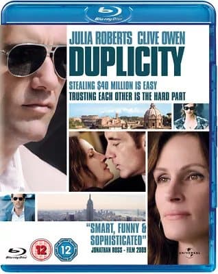 Duplicity (2009) Julia Roberts, Gilroy (DIR) cert 12 Blu-Ray Pre-Owned