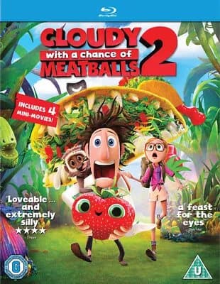 Cloudy With a Chance of Meatballs 2 (2014) Cody Cameron cert U Blu-Ray Pre-Owned