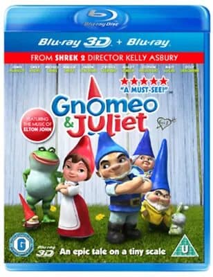 Gnomeo & Juliet  (2011) Kelly Asbury cert U  Blu-Ray Pre-Owned