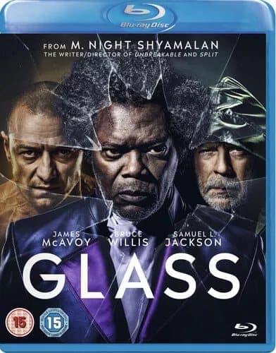 Glass  (2019) James McAvoy, Night Shyamalan (DIR) cert 15  Blu-Ray Pre-Owned