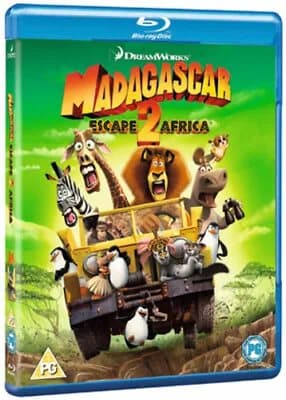 Madagascar: Escape 2 Africa (2009) Eric Darnell, McGrath (DIR) cert PG Blu-Ray Pre-Owned