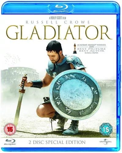 Gladiator  (2009) Russell Crowe, Scott (DIR) cert 15 2 discs  Blu-Ray Pre-Owned