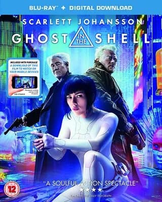 Ghost in the Shell  (2017) Scarlett Johansson, Sanders (DIR) cert 12 Blu-Ray Pre-Owned