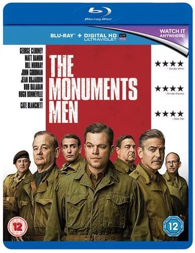 The Monuments Men  (2014) Matt Damon, Clooney (DIR) cert 12  Blu-Ray Pre-Owned
