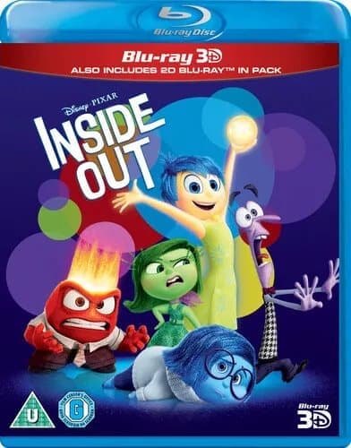 Inside Out  (2015) Pete Docter cert U 2 discs  Blu-Ray Pre-Owned