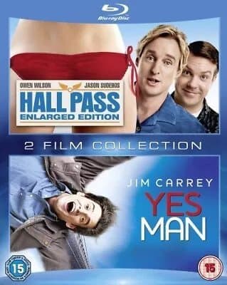 Hall Pass/Yes Man (2012) Owen Wilson, Farrelly (DIR) cert 15 2 discs Blu-Ray Pre-Owned