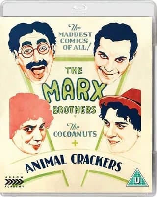 The Marx Brothers: The Cocoanuts/Animal Crackers (2019) Harpo Marx, Blu-Ray Pre-Owned