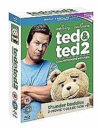 Ted/Ted 2  (2015) Mila Kunis, MacFarlane (DIR) cert 15 2 discs Blu-Ray Pre-Owned