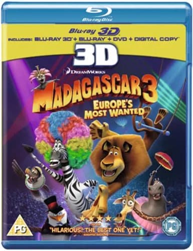 Madagascar 3 - Europe’s Most Wanted (2013) Eric Darnell, Vernon (DIR) Blu-Ray Pre-Owned