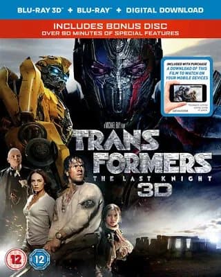 Transformers - The Last Knight  (2017) Mark Wahlberg, Bay (DIR) cert 12 Blu-Ray Pre-Owned