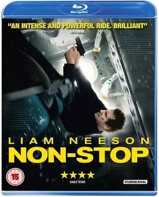Non-Stop  (2014) Liam Neeson, Collet-Serra (DIR) cert 15  Blu-Ray Pre-Owned