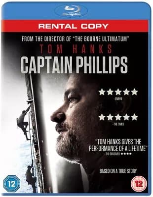 Captain Phillips  (2014) Tom Hanks, Greengrass (DIR) cert 12  Blu-Ray Pre-Owned