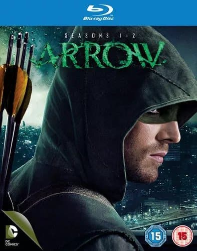 Arrow: Seasons 1-2 (2014) Stephen Amell cert 15 8 discs Blu-Ray Pre-Owned