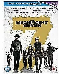 The Magnificent Seven  (2017) Denzel Washington, Fuqua (DIR) cert 12 2 Blu-Ray Pre-Owned