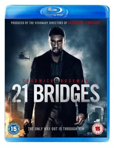 21 Bridges (2020) Chadwick Boseman, Kirk (DIR) cert 15 Blu-Ray Pre-Owned