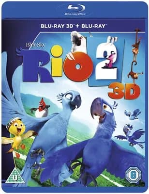 Rio 2  (2014) Carlos Saldanha cert U 2 discs  Blu-Ray Pre-Owned