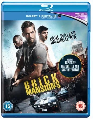 Brick Mansions  (2014) Paul Walker, Delamarre (DIR) cert 15  Blu-Ray Pre-Owned
