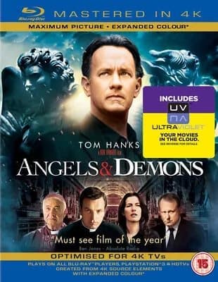 Angels and Demons (2013) Tom Hanks, Howard (DIR) cert 15 Blu-Ray Pre-Owned