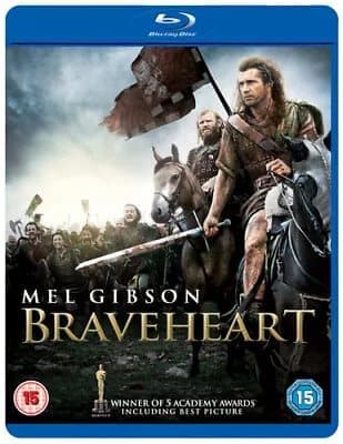 Braveheart  (2014) Mel Gibson cert 15 2 discs  Blu-Ray Pre-Owned