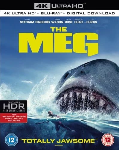 The Meg  (2018) Jason Statham, Turteltaub (DIR) cert 12 2 discs Blu-Ray Pre-Owned