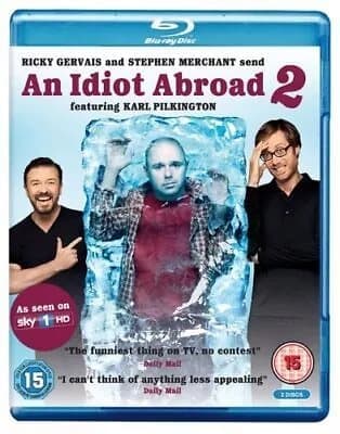 An Idiot Abroad: Series 2  (2011) Karl Pilkington cert 15 2 discs Blu-Ray Pre-Owned