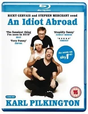 An Idiot Abroad: Series 1 (2010) Karl Pilkington cert 15 2 discs Blu-Ray Pre-Owned