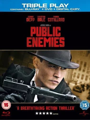 Public Enemies Johnny Depp, Mann (DIR) cert 15 2 discs Blu-Ray Pre-Owned
